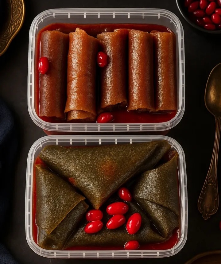 لواشک کیوی سمبوسه و رولی زردآلو